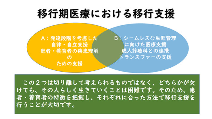 図：移行期医療における移行支援